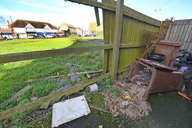 A House on Chapel street, Blakenall, which has it's fence destroyed