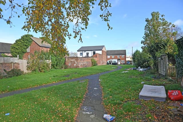 Land between Chapel street and Foster street which is commonly used as an escape route for anti-social youths