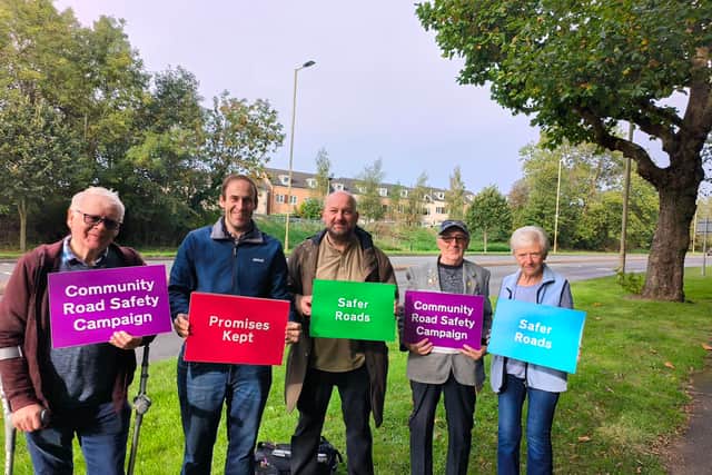 Campaigners celebrate the new crossing