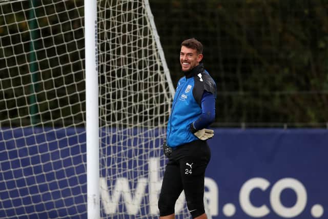 Alex Palmer is all smiles (Photo by Adam Fradgley/West Bromwich Albion FC via Getty Images).