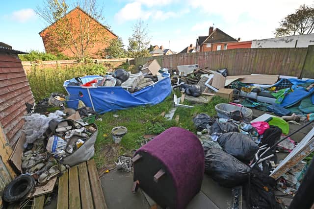 This house on Chapel Street, Blakenall, has become a fly-tipping hot spot.