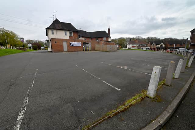 The pub car park was deserted in April as people stayed away