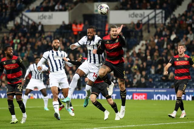 Nathaniel Chalobah battles with Lyndon Dykes (Photo by Adam Fradgley/West Bromwich Albion FC via Getty Images).