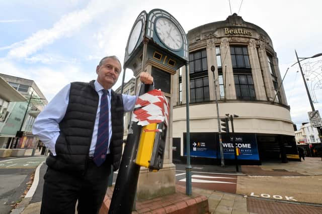 Henry Carver is calling for action with the former Beatties building