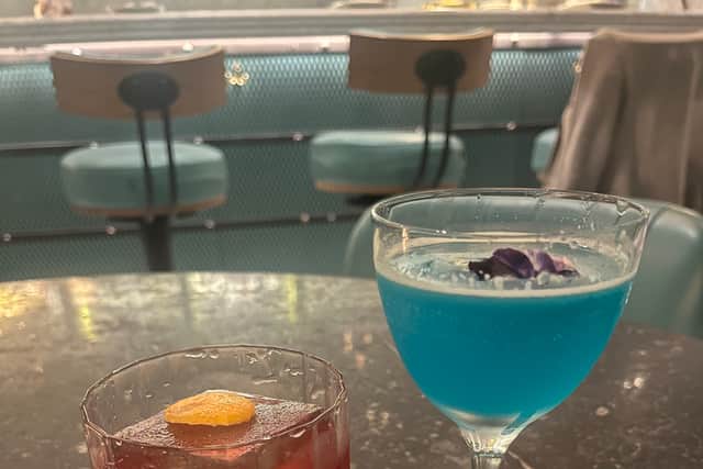 A Negroni and a Baby Blu.
