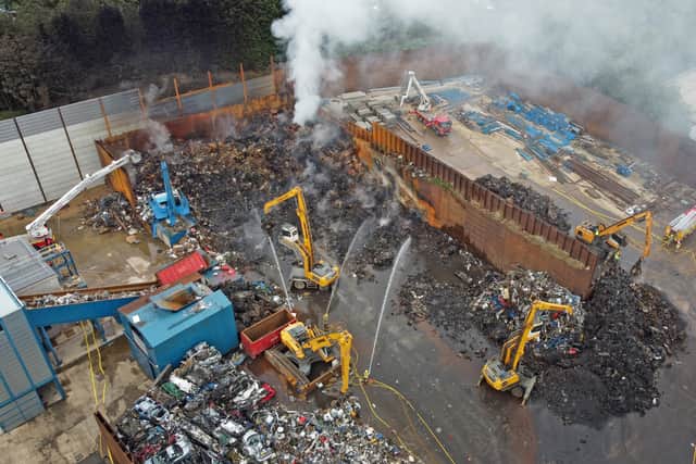 The fire at EnableLink, Tipton
