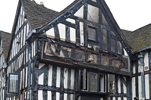 The fire is being treated as arson