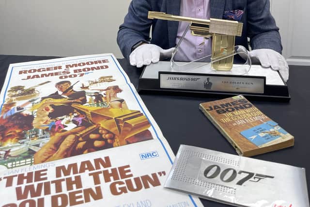 Richard Winterton with the memorabilia