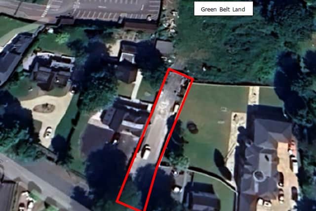 An aerial view of the 'road to nowhere' off Springhill Lane in Lower Penn. Photo: Google Earth