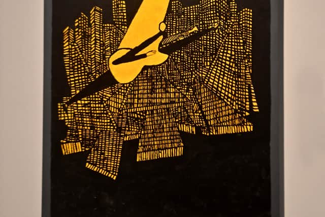Night (Music City) is part of the exhibition and is one of many pieces from 60 years of work by Boshier