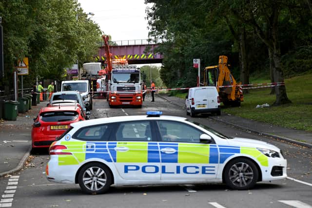 West Midlands Police were present to control traffic around the area