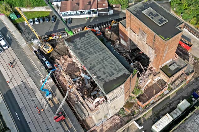 A bird's eye view of the site