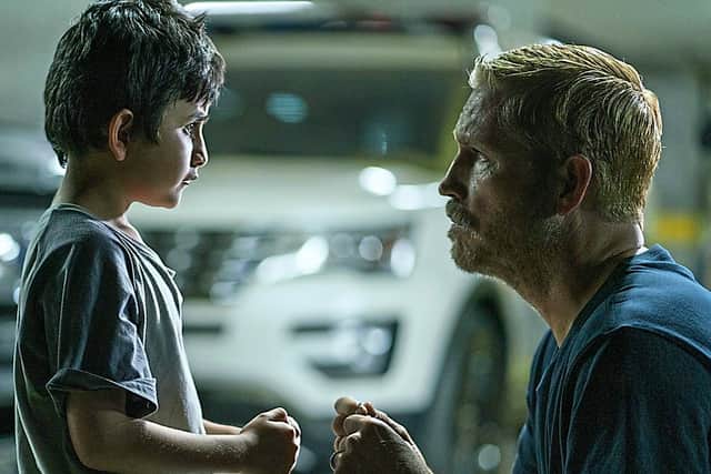 Sound Of Freedom: Lucas Avila as Miguel and Jim Caviezel as Tim Ballard