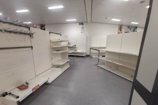 Staff cleared the shelves as they prepared to close their doors for the final time today