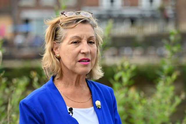 The minister said she had been a regular visitor to Bewdley during the flood times and was delighted to see the defences being built