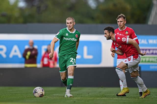 Ryan Stirk in possession for the Saddlers (Owen Russell)