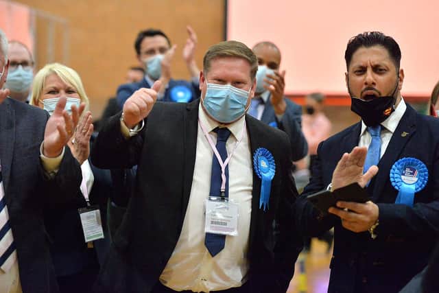 Councillor Wayne Sullivan when he was elected as councillor for the St James's ward
