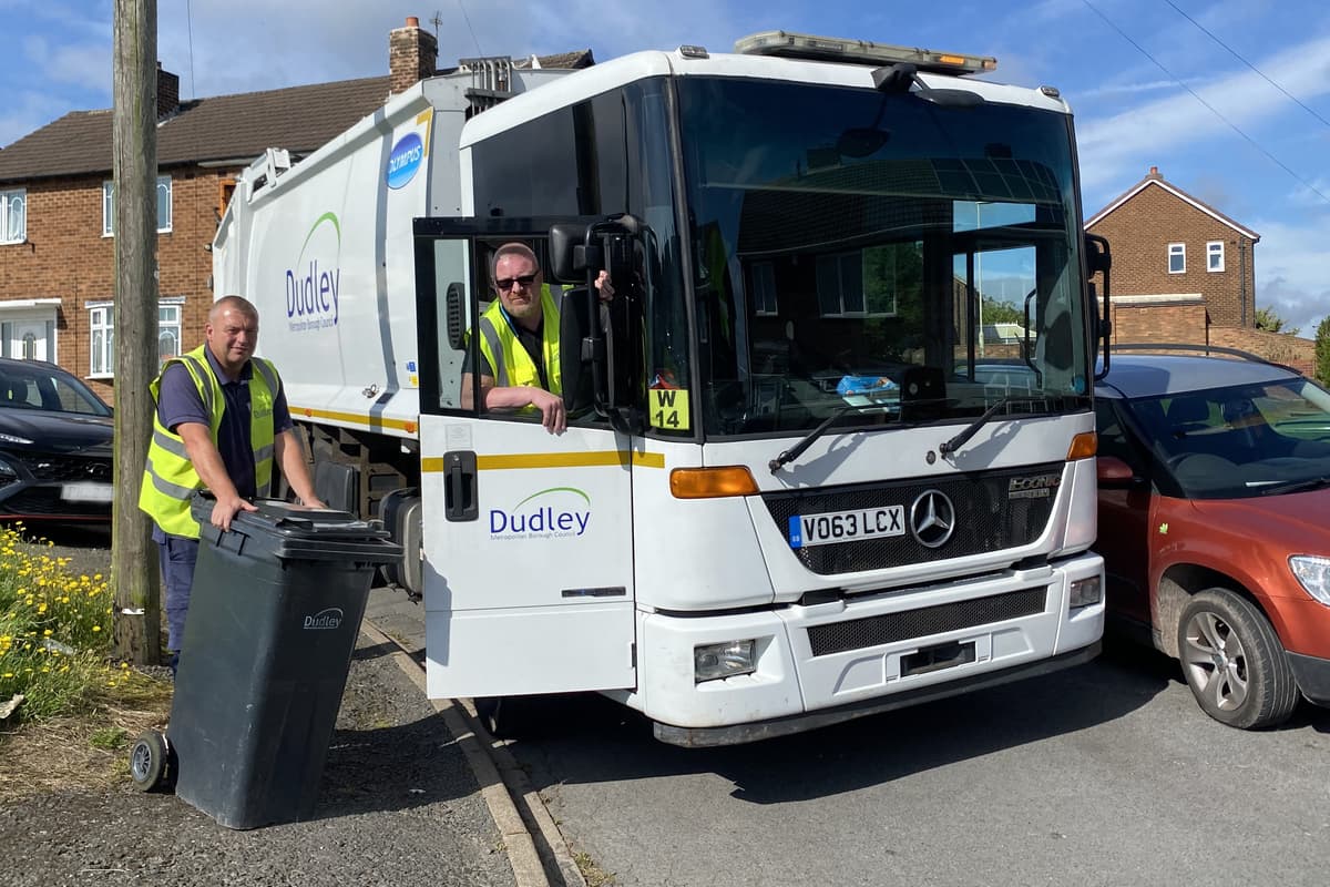 Bin Driver Dudley drivers urged to park 'responsibly' to let bin collectors through