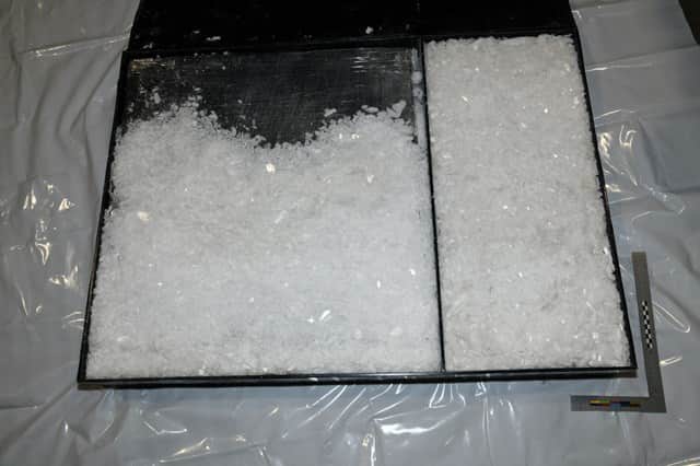 The amphetamine seized at Heathrow Airport