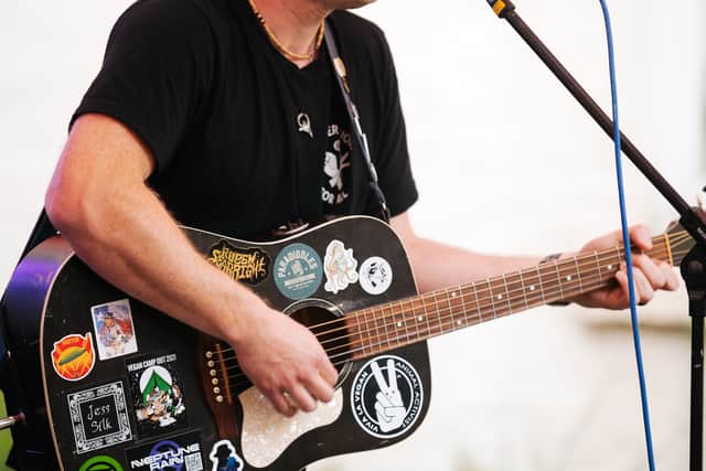 Kyle Parsons performs on the Katie Fitzgerald's Stage.