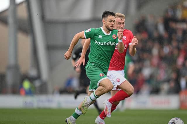 Action from Morecambe v Walsall (Owen Russell)