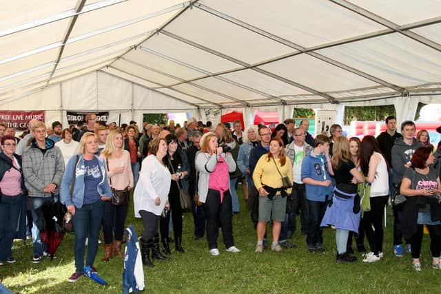 Edgar Davies rugby ground hosted a live rock concert as part of previous Bridgnorth Music and Arts Festival