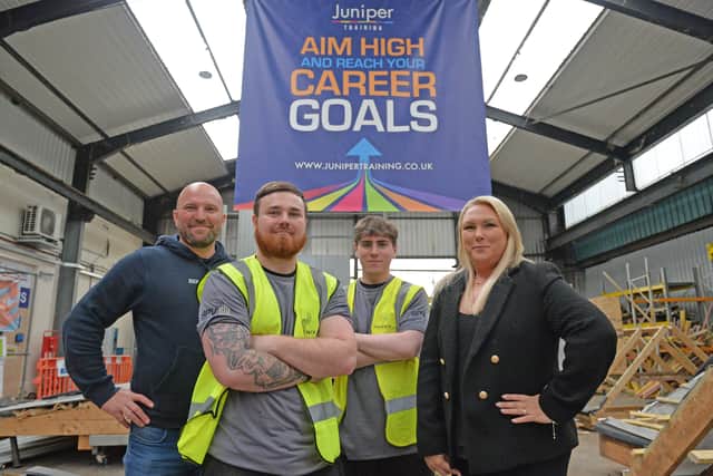 From left; Jon Hall, James Harris, Tyler Newall and Kate Whatley 