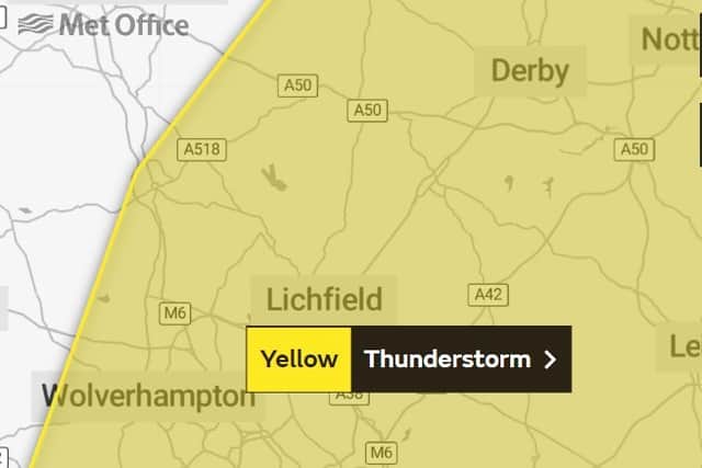 Yellow weather warning issued with more heavy showers and thunderstorms ...