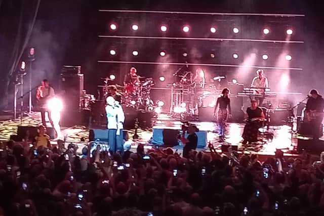 Tim Booth standing on the shoulders of giants