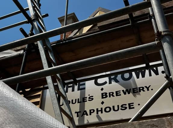 Under Refurb Sign Codsall pub to reopen under new management following £180,000 refurb