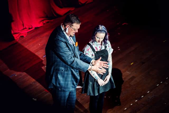 Penn and Teller on stage - Picture Jodie Cunningham