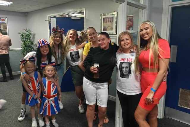Amy Lou's friends turned out in force