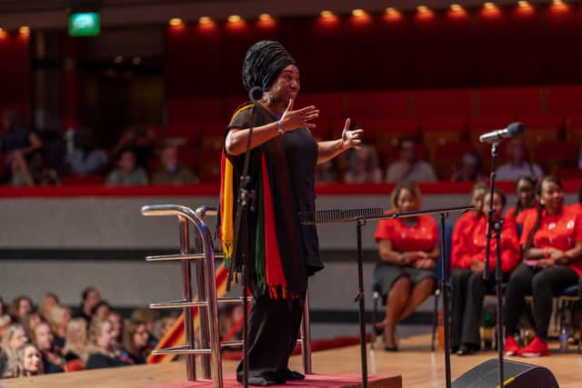 Carol Pemberton said she was proud to be at the National Memorial Arboretum as one of 10 children of the Windrush generation