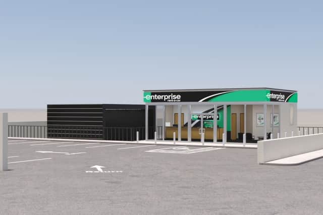 An artist's impression of the proposed new Enterprise Rent-A-Car branch
