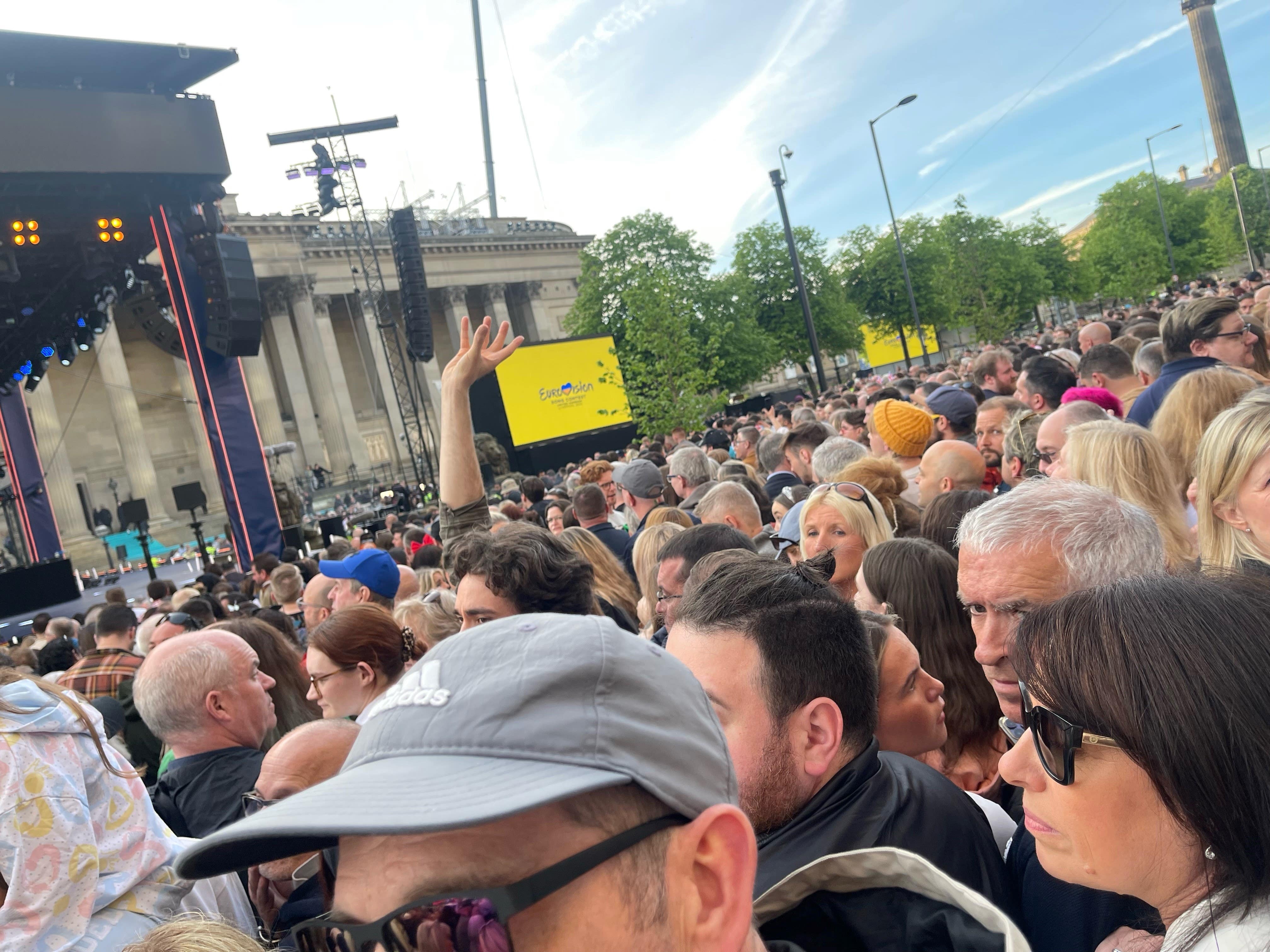 Fans hit out at ‘horrendous’ crowd control at Eurovision welcome party