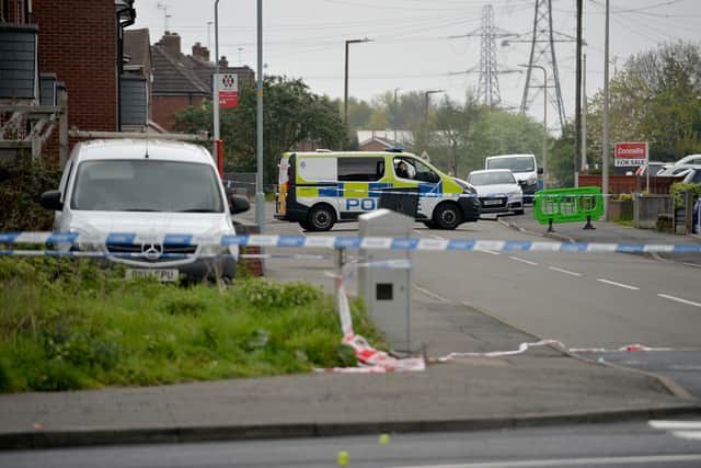 The scene of the crash in Penncricket Lane