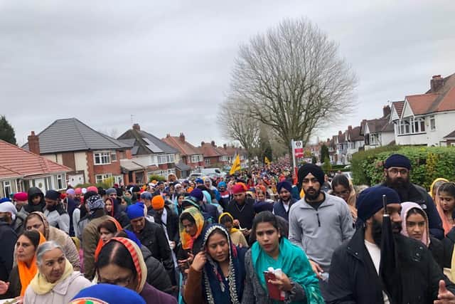 There were hundreds of people out on the parade in Wolverhampton