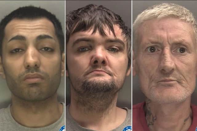 From left; Ravi Talware, Kevin Waldron and Scott Garrington. Photos: West Midlands Police.