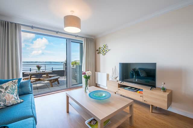 Inside the apartment  