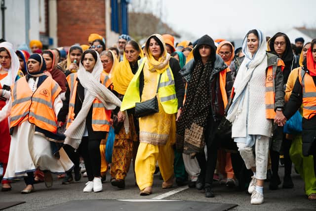 The parade in Walsall was led by women from across the community