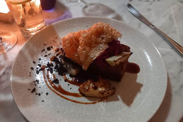 The pork belly  