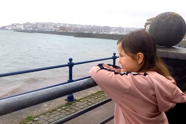 Eleanor Panter takes in the view 