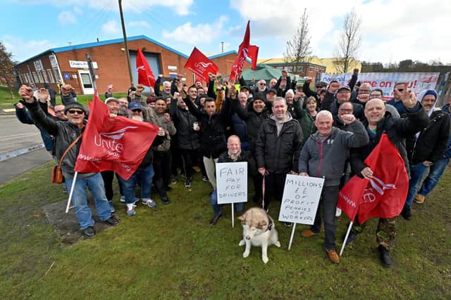 Strikers in Kingswinford