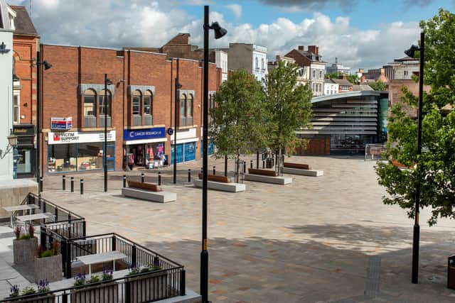 Green Dragon Square, Leicester, following its transformation