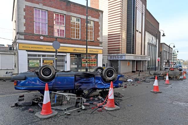 The scene was one of carnage.