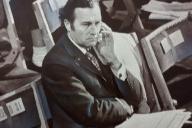 John Stonehouse cut a lonely figure at the 1975 Labour Party conference
