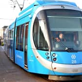 A West Midlands Metro tram