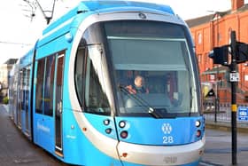 A West Midlands Metro tram