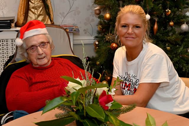 Doris Foster and activities co-ordinator Louise Page