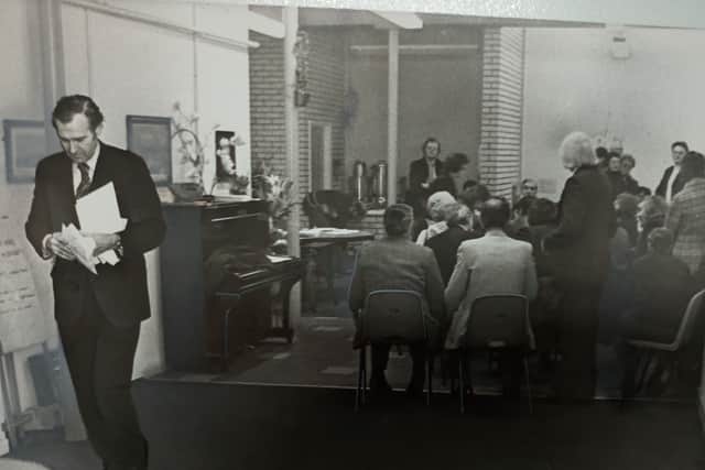 John Stonehouse got a frosty response from Walsall North Labour Party while awaiting trial, in March 1976